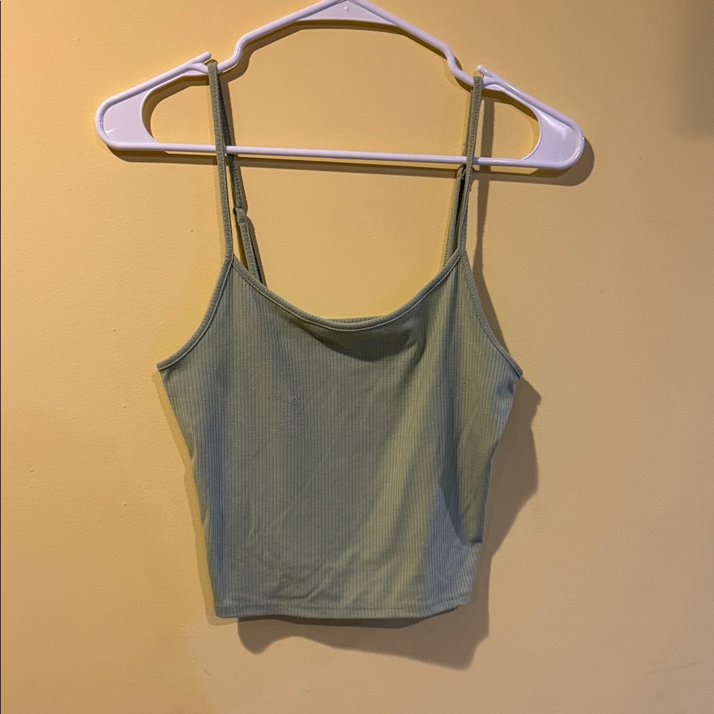 American Eagle ribbed green tank top